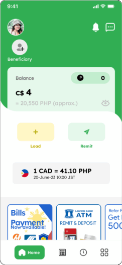 Load Smiles Mobile Remittance Step 10 (In-app e-Transfer)