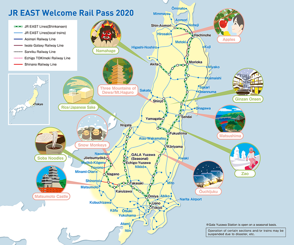JR East Welcome Rail Pass 2020
