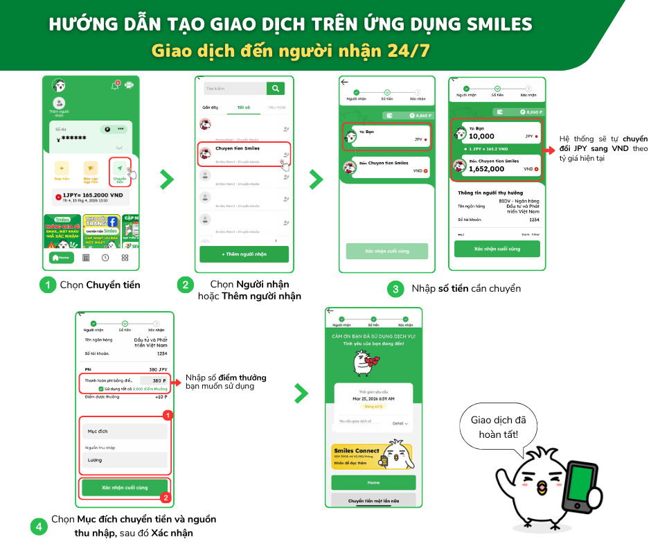 cach tao giao dich tren ung dung smiles 1
