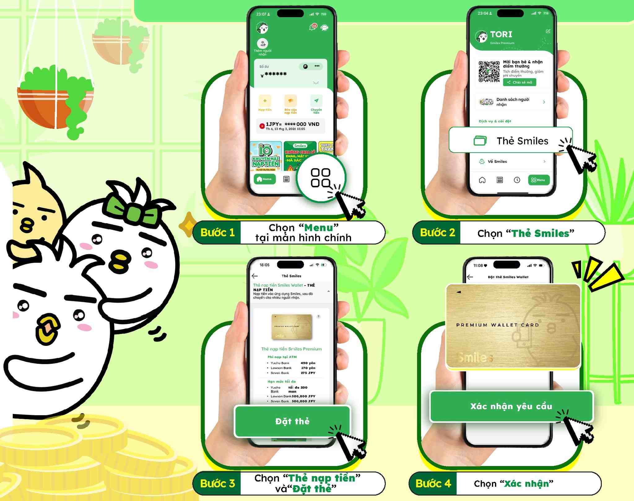 thẻ Smiles chuyển tiền từ Nhật về Việt Nam 3