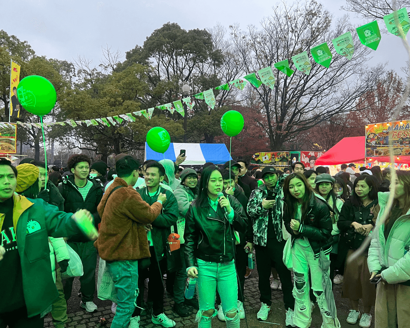 Karaoke at the Smiles booth