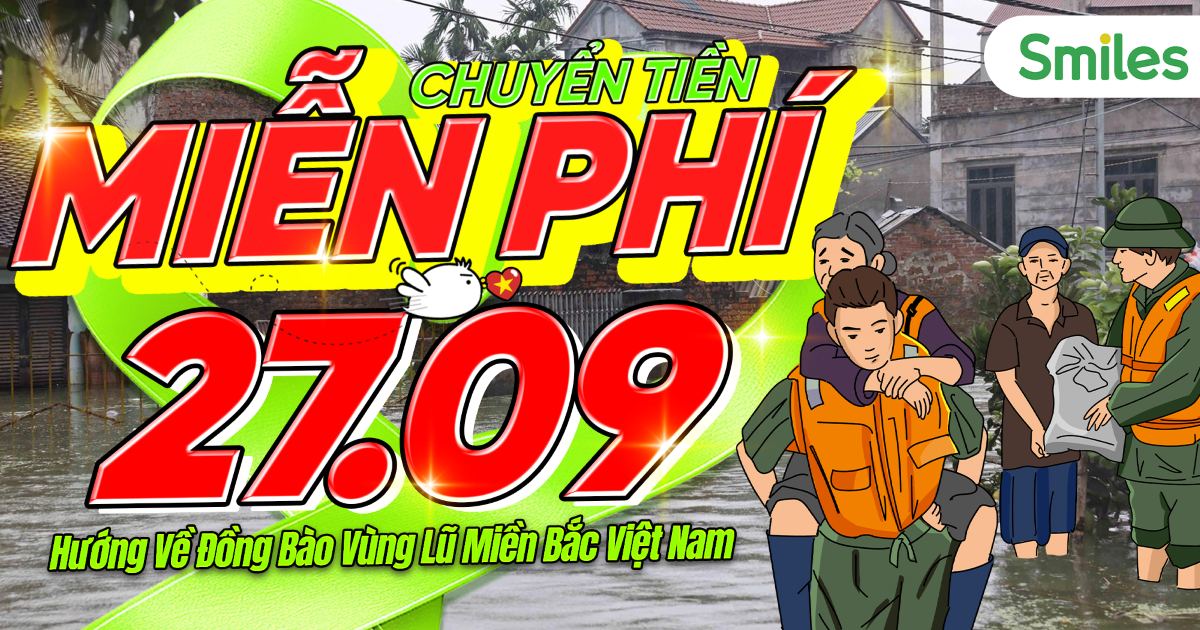 CHUYỂN TIỀN MIỄN PHÍ 27/09