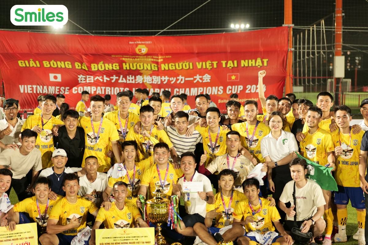 Smiles Đồng Hành Cùng Giải Bóng Đá Đồng Hương Người Việt Tại Nhật 1