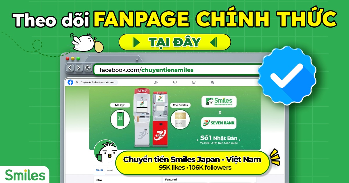 THEO DÕI FANPAGE CHÍNH THỨC CỦA SMILES & CÁCH NHẬN BIẾT FACEBOOK GIẢ MẠO