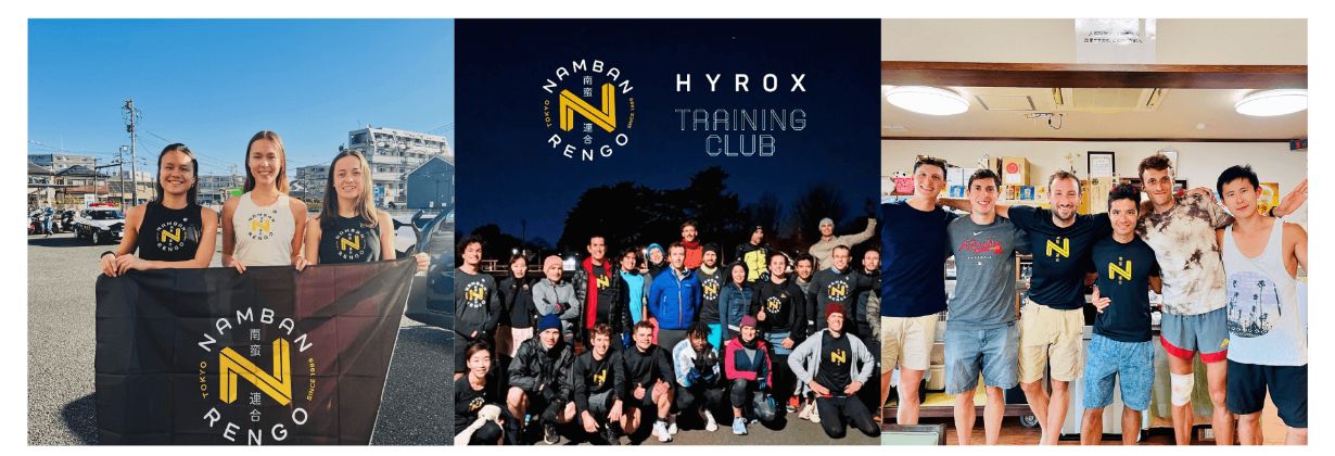 Namban Rengo running club posing together for a team photo.
