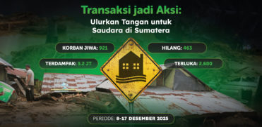 Transaksi jadi aksi donasi sumatra