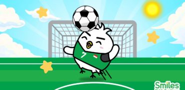 Tori playing soccer in the field to illustrate the mini soccer event