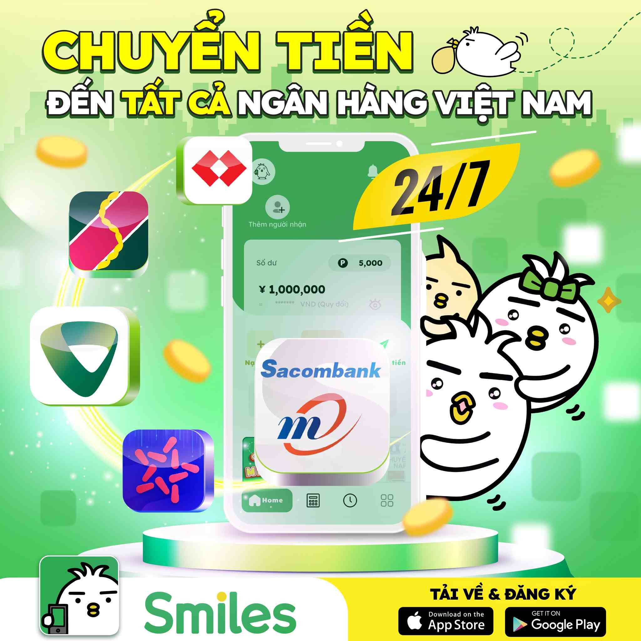 Smiles da dang hinh thuc nhan tien 1