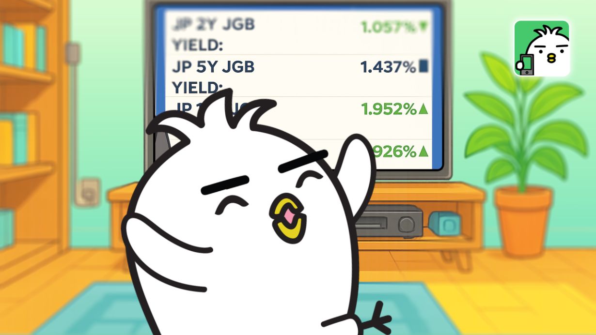 Tori watching news about Japanese Yen