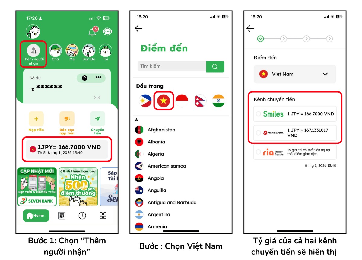 cách cập nhật tỷ giá 2