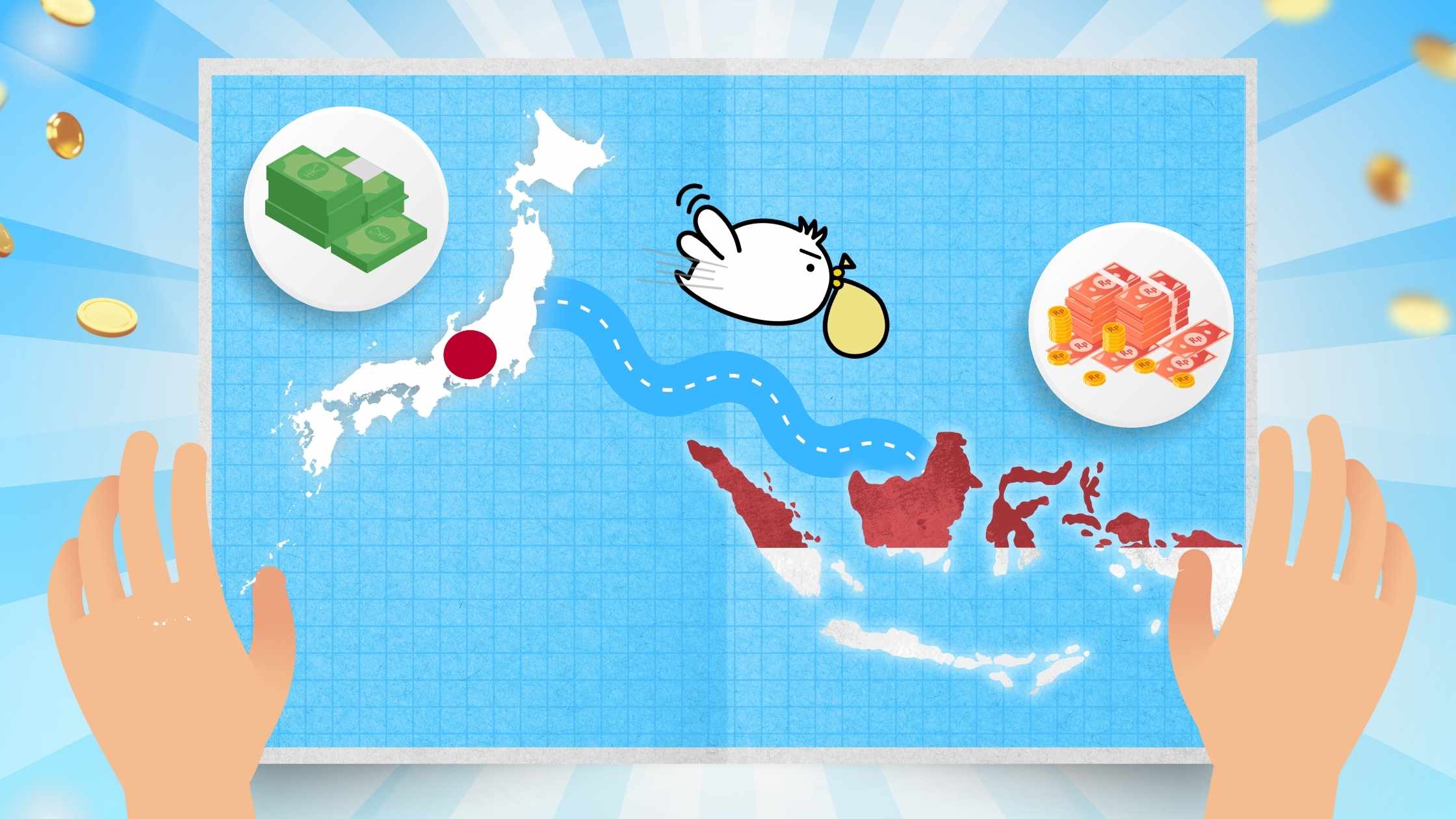 Tori bawa uang dari Jepang ke Indonesia