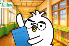 Tori studying the Japanese language