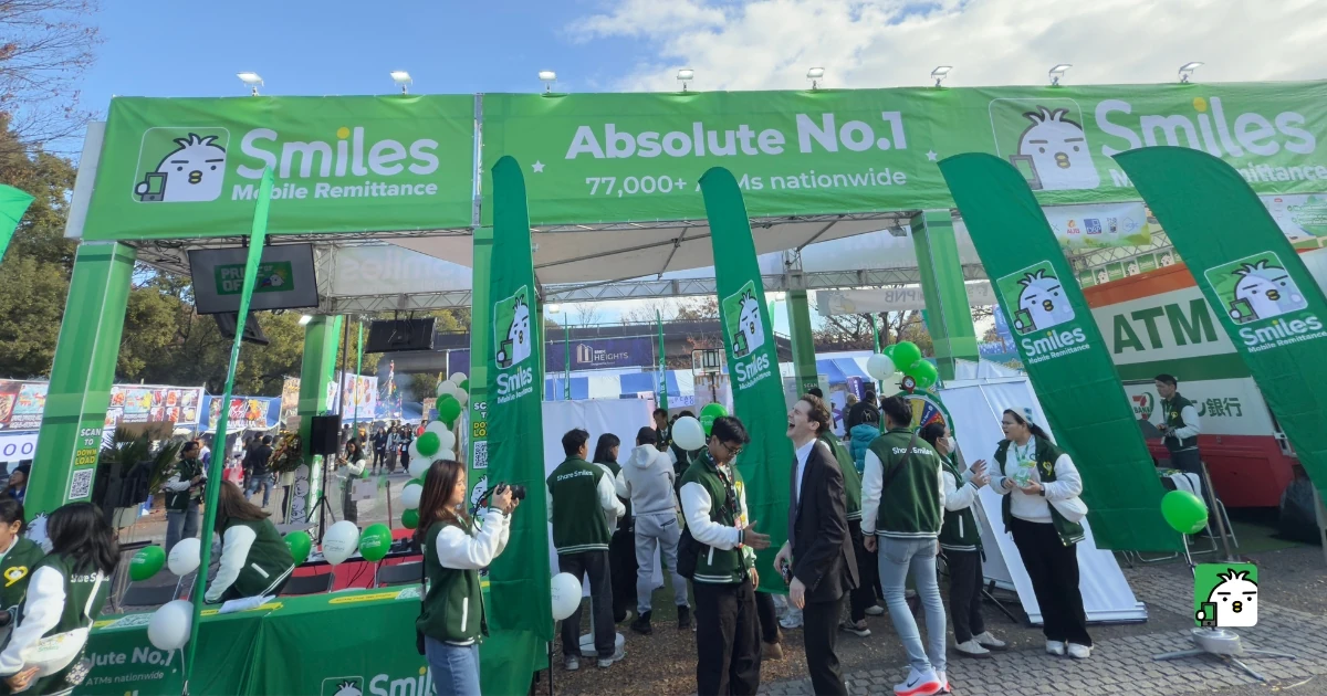 smiles booth at yoyogi park