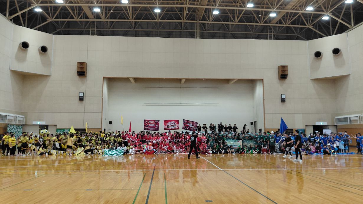 Teams at the Sports festival show off their creativity