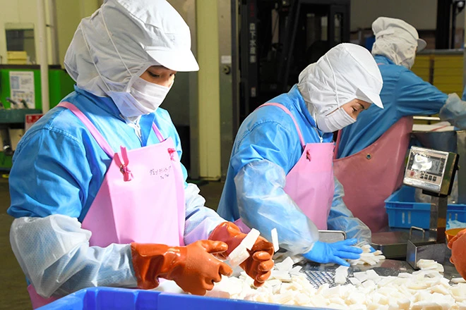 Pekerja asing di pabrik Jepang