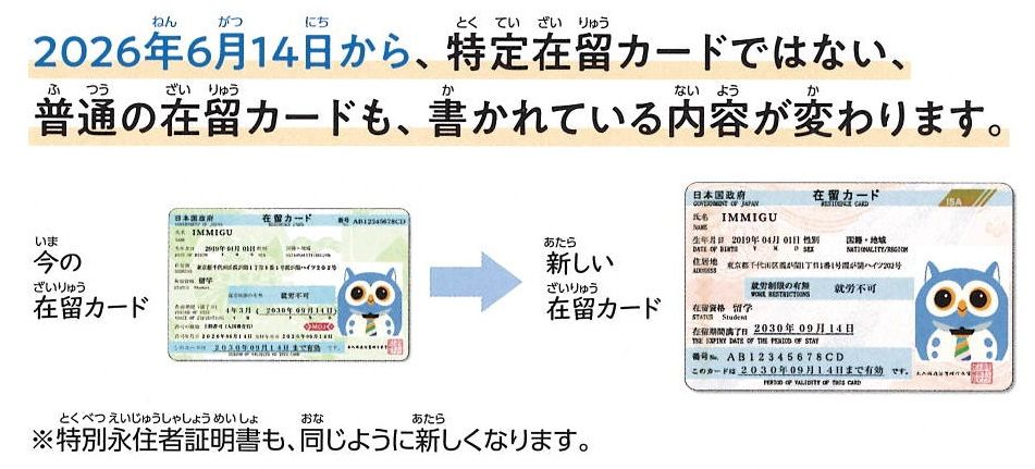 New residence card design
