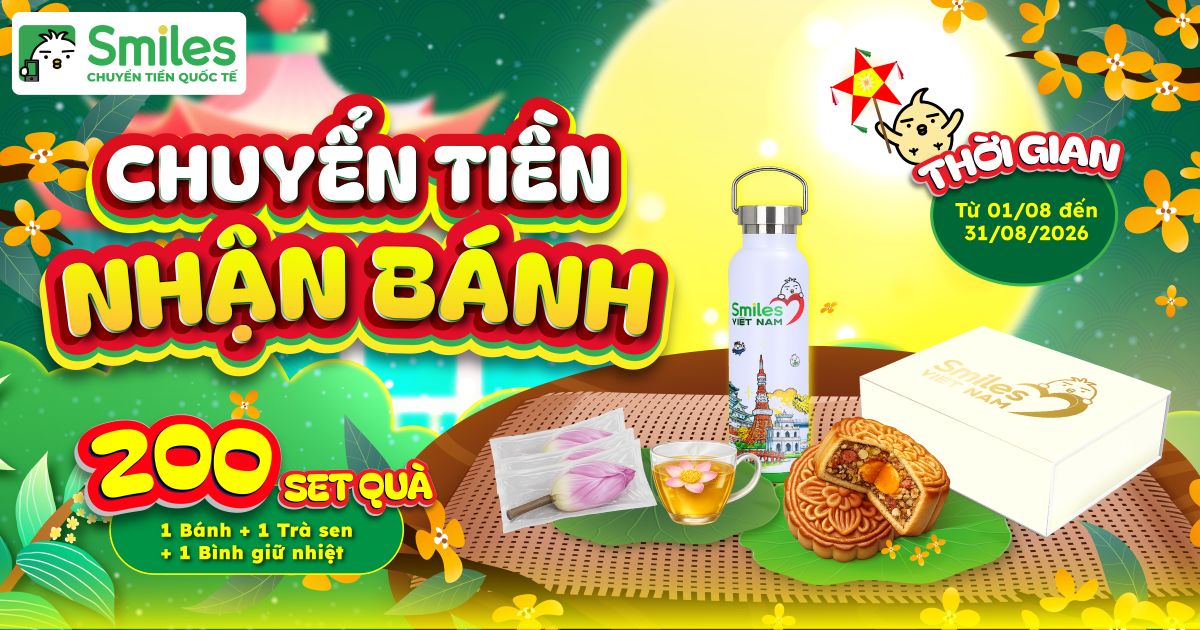 chuyển tiền nhận bánh