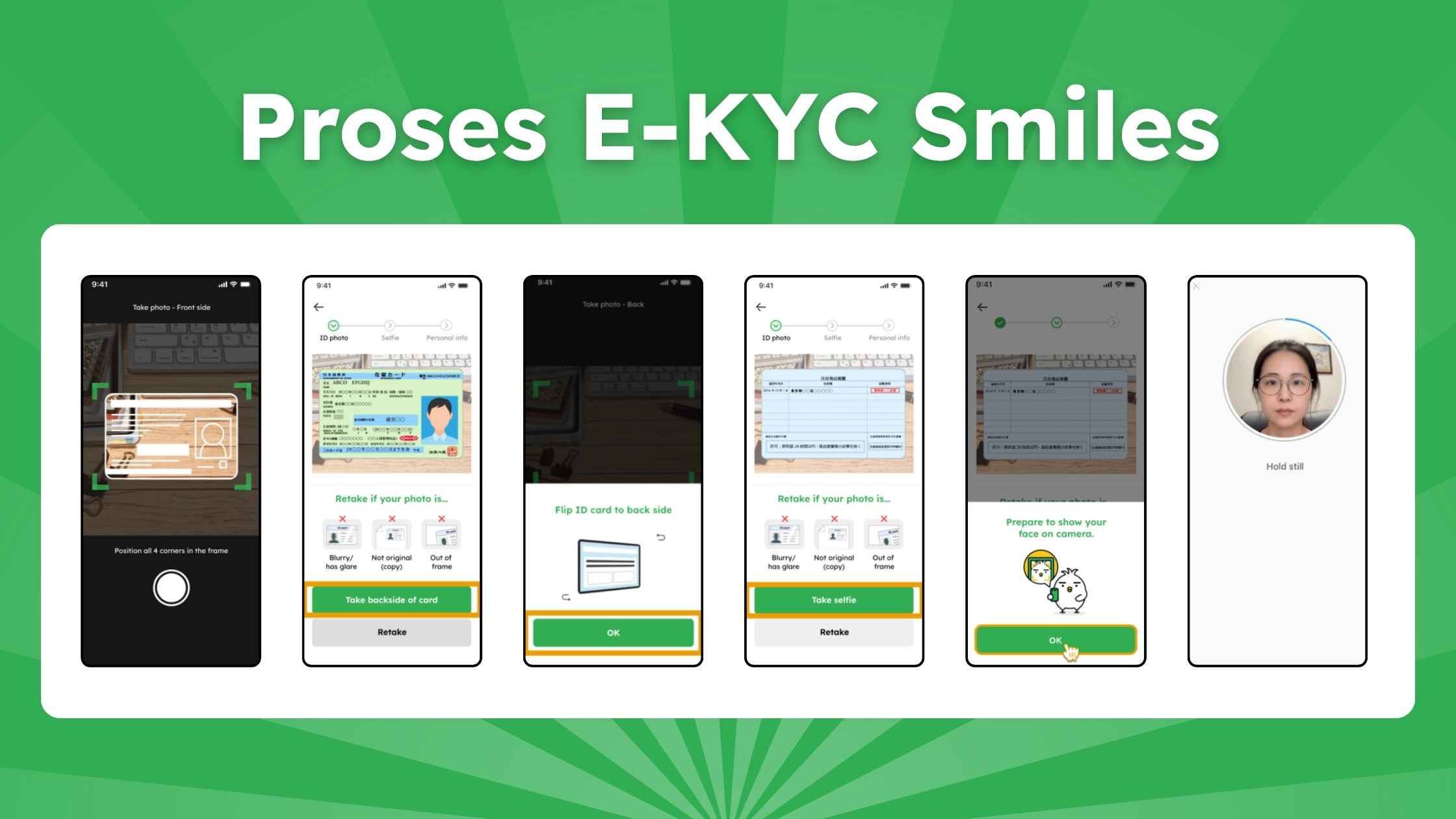 Cara e-KYC Smiles