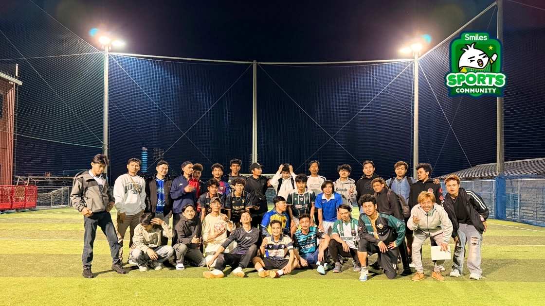 Foto Orang Indonesia di Jepang habis Futsal, Smiles Sports Community Kagawa