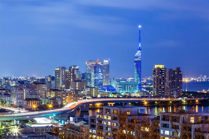 Pemandangan Kota Fukuoka
