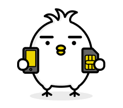 Tori is holding smartphone and SIM from smiles connect in her hands