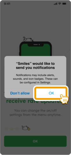 How to Register to Smiles - Step 3 - Tap 