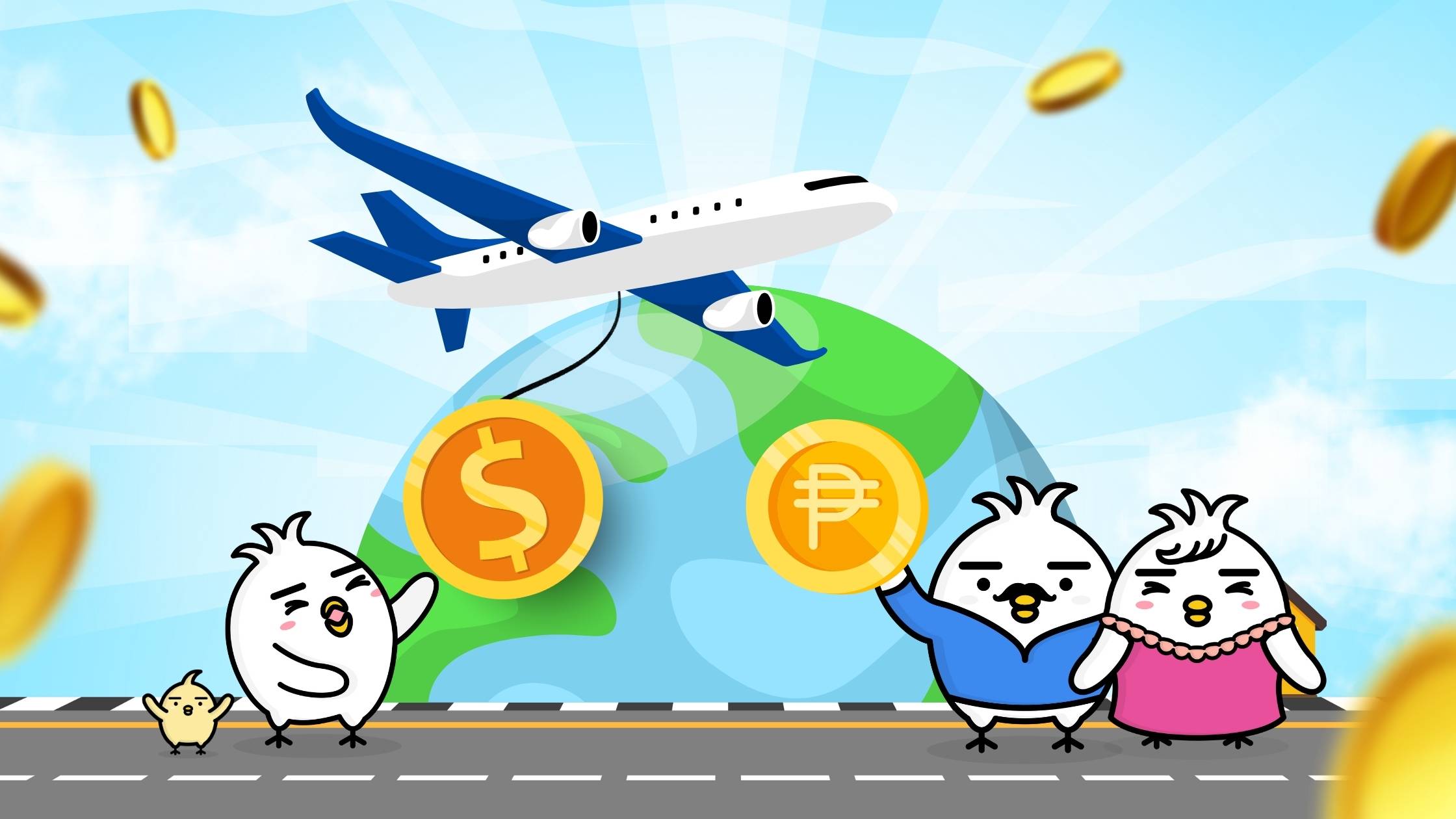 Filipino sending money home