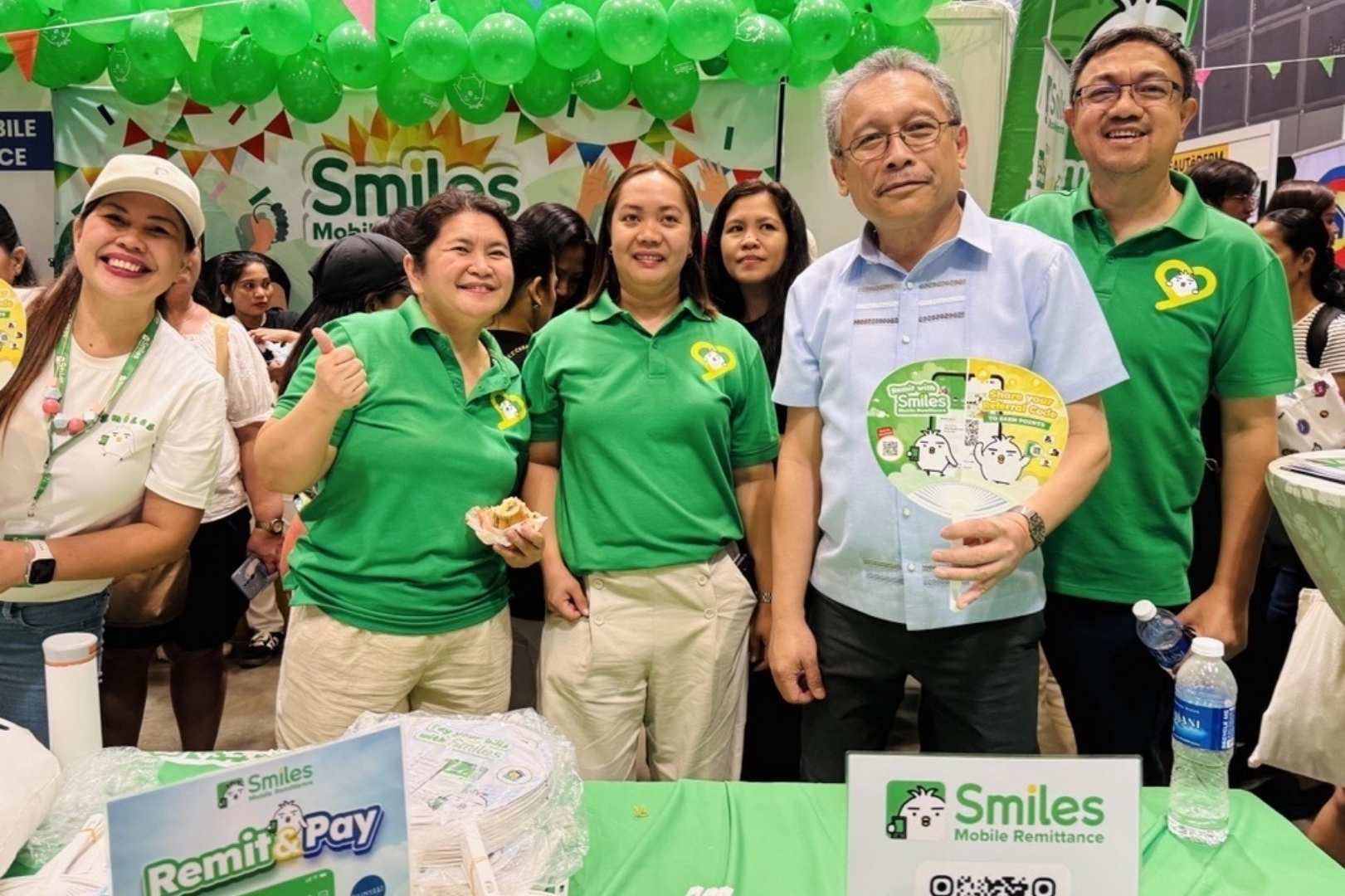 smiles at event