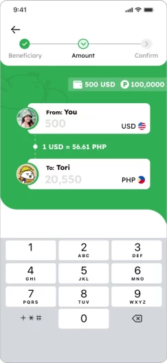 How to Add Beneficiary Smiles Mobile Remittance - Step 4 - You can now remit faster