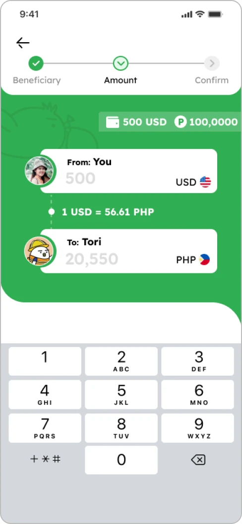 How to Add Beneficiary Smiles Mobile Remittance - Step 4 - You can now remit faster