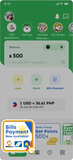 How to Pay a Bill Smiles Mobile Remittance - Step 1.2 - Tap on 