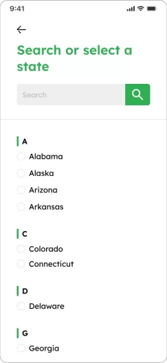 smiles tips - search or select a state