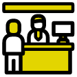 illustration showing user at cash pickup location