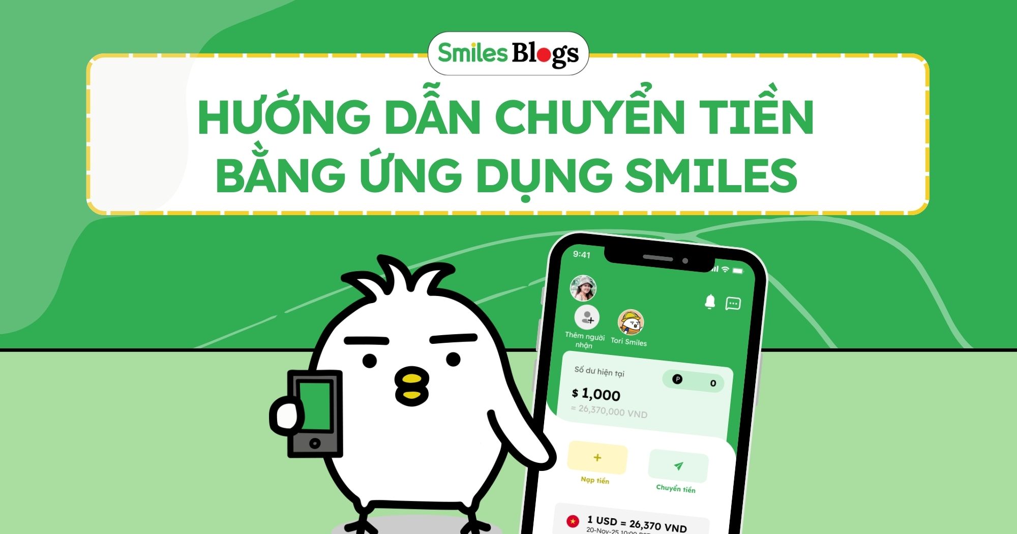 huong dan chuyen tien smiles