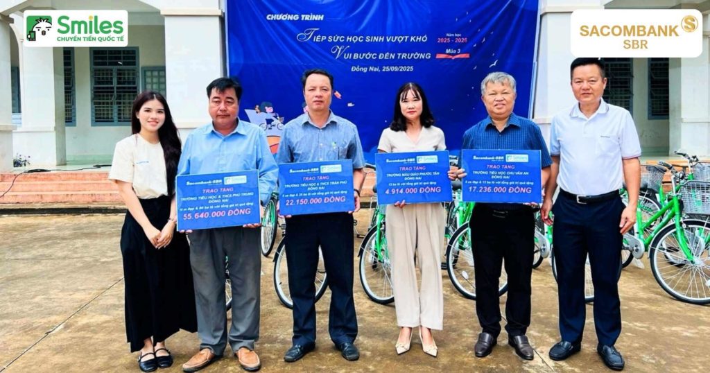 smiles x sacombank sbr - tiep suc toi truong 1