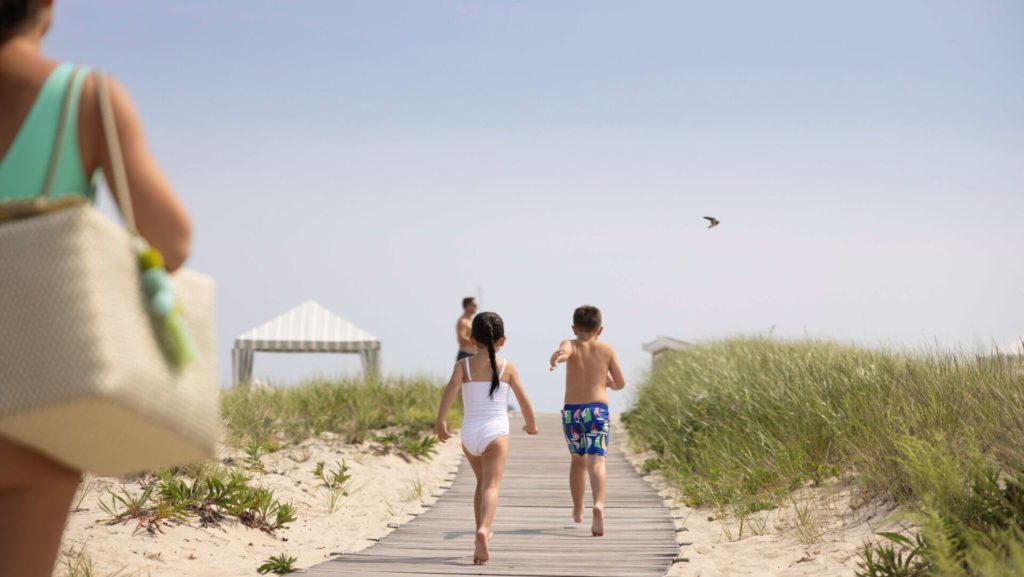 Beach outing for families in the U.S.