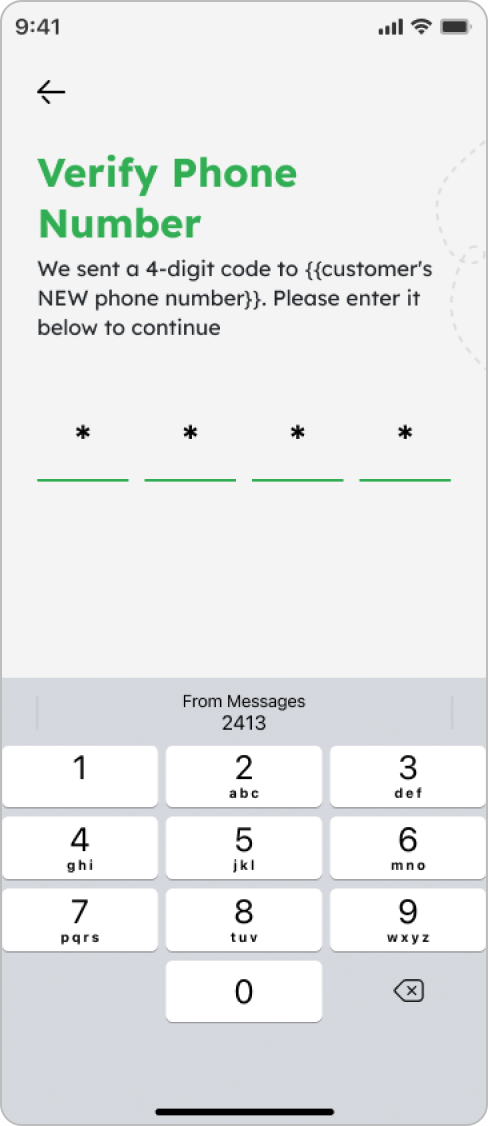 How to Register - Input the verification code you received via SMS to verify your phone number