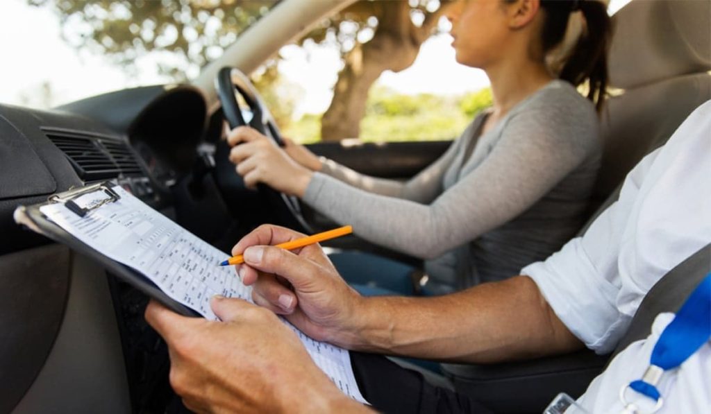 Taking the driving test