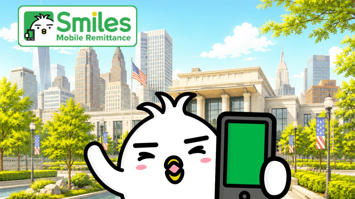 Tori sending money with Smiles