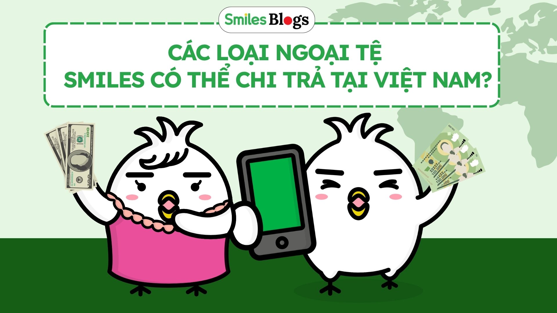 Các loại ngoại tệ smiles có thể chi trả tại Việt Nam (2)